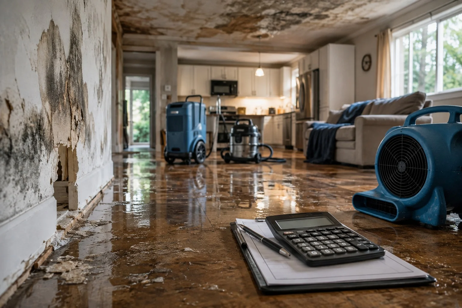 water damage restoration cost guide